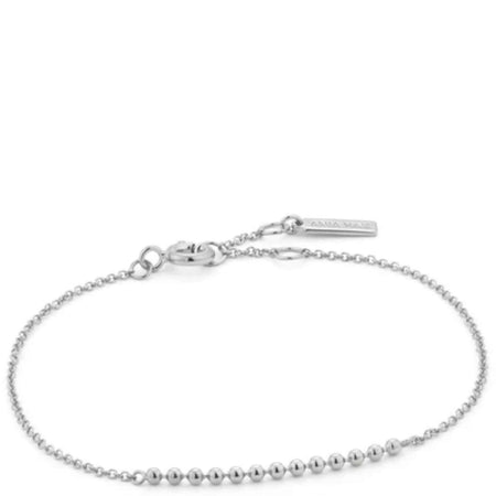 Ania Haie Modern Silver Multiple Ball Dainty Bracelet