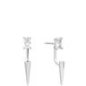 Ania Haie Polished Punk Silver Point Stud Ear Jackets