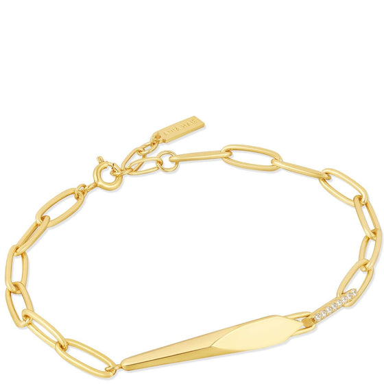 Ania Haie Polished Punk Gold Geometric Chunky Chain Bracelet