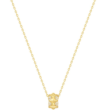 Ania Haie Polished Punk Gold Geometric Sparkle Pendant Necklace