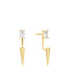 Ania Haie Polished Punk Gold Point Stud Ear Jackets