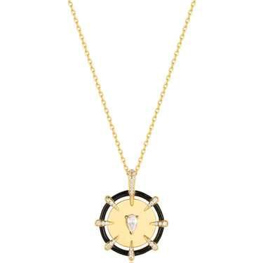 ania-haie-polished-punk-gold-sparkle-medallion-necklace