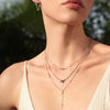 Ania Haie Polished Punk Gold Sparkle Point Y Necklace