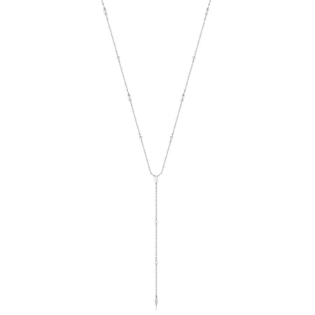 Ania Haie Polished Punk Silver Sparkle Point Y Necklace