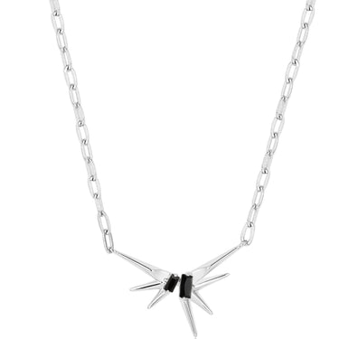Ania Haie Polished Punk Silver Spike Necklace