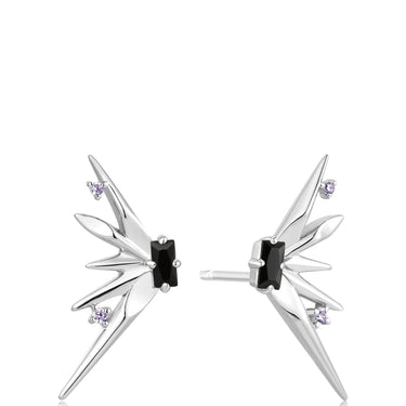 Ania Haie Polished Punk Silver Spike Stud Earrings