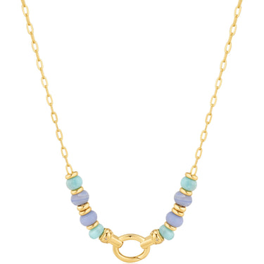 Ania Haie Pop Charms Gold Amazonite & Agate Charm Connector Necklace