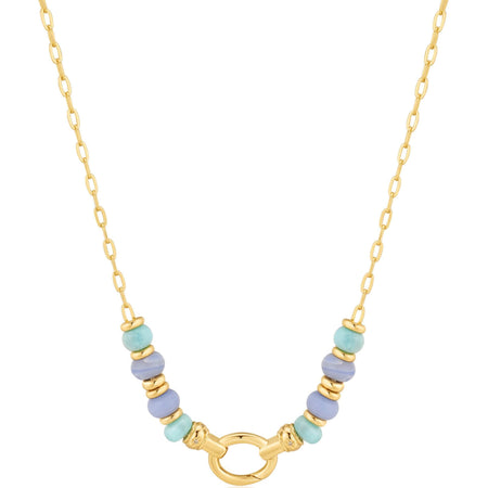 Ania Haie Pop Charms Gold Amazonite & Agate Charm Connector Necklace