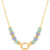 Ania Haie Pop Charms Gold Amazonite & Agate Charm Connector Necklace