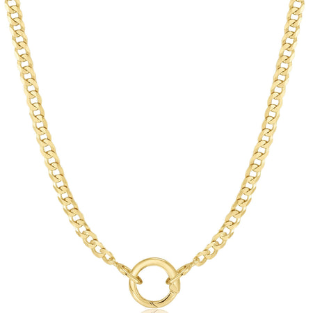 Ania Haie Pop Charms Gold Curb Chain Charm Connector Necklace