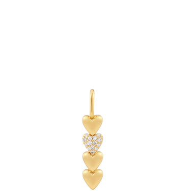 Ania Haie Pop Charms Gold Heart Bar Charm