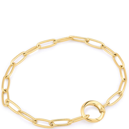Ania Haie Pop Charms Gold Link Chain Charm Connector Bracelet