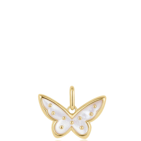 Ania Haie Pop Charms Gold Mother Of Pearl Butterfly Charm