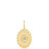 Ania Haie Pop Charms Gold Oval Amazonite Charm
