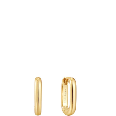 Ania Haie Pop Charms Gold Oval Hoop Earrings