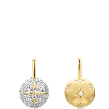 Ania Haie Pop Charms Gold Pave Star Sphere Charm