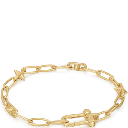 Ania Haie Pop Charms Gold Stud Link Charm Bracelet