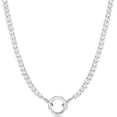 Ania Haie Pop Charms Silver Curb Chain Charm Connector Necklace