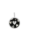 Ania Haie Pop Charms Silver Heart Black Enamel Charm