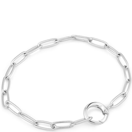 Ania Haie Pop Charms Silver Link Chain Charm Connector Bracelet