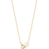 Ania Haie Pearl Power Pearl Link Gold Chain Necklace
