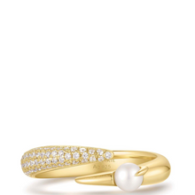 ania-haie-reimaginer-gold-pearl-crossover-ring