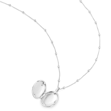 Ania Haie Ripple Joy Silver Butterfly Locket Necklace