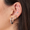 Ania Haie Silver Double Sparkle Barbell Single Earring