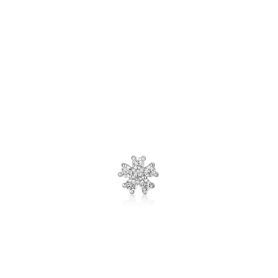 Ania Haie Silver Sparkle Flower Single Earring