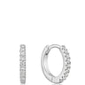 Ania Haie Silver Sparkle Huggie Hoop Earrings