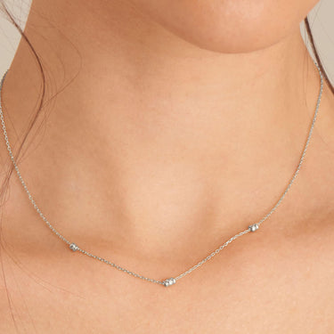 Ania Haie Smooth Operator Silver Smooth Twist Chain Necklace