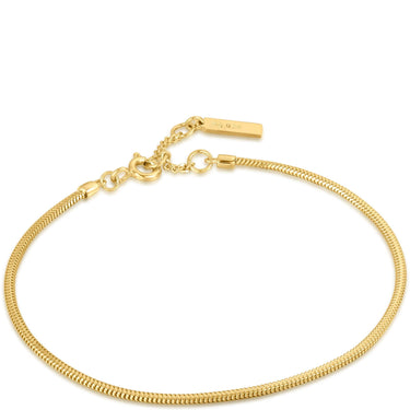 Ania Haie Smooth Operator Snake Chain Gold Bracelet