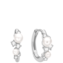ania-haie-starlit-drops-silver-shell-pearl-cluster-huggie-hoops-earrings