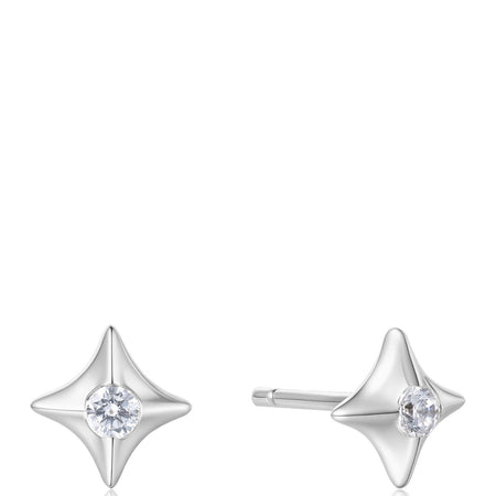 Ania Haie Sunny Sparkler Silver Sparkling Stud Earrings