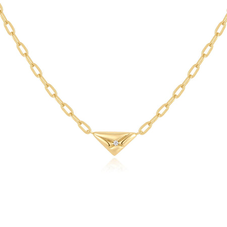 Ania Haie Sunshine Chaser Gold Triangle Necklace