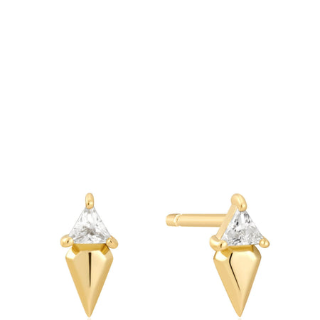 Ania Haie Sunshine Chaser Gold Triangle Stud Earrings