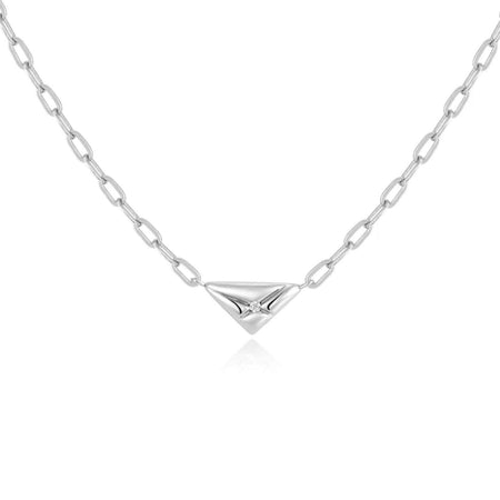 Ania Haie Sunshine Chaser Silver Triangle Necklace