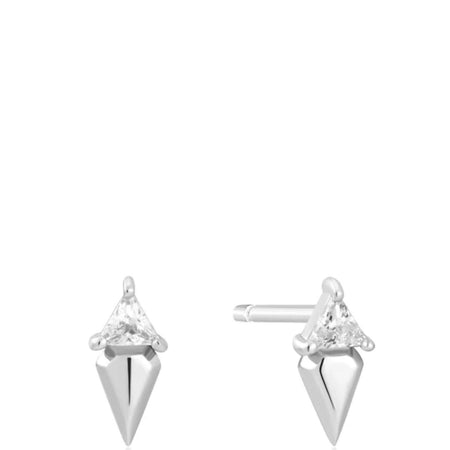 Ania Haie Sunshine Chaser Silver Triangle Stud Earrings