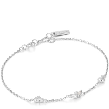 Ania Haie Taking Shape Silver Twisted Wave Chain Bracelet