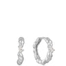 Ania Haie Taking Shape Silver Twisted Wave Hoop Earrings