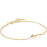 Ania Haie Tough Love Two Tone Arrow Bracelet