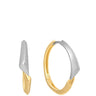 Ania Haie Tough Love Two Tone Arrow Hoop Earrings