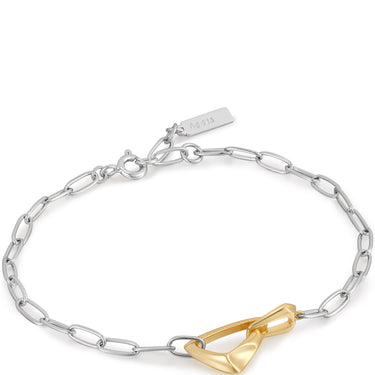 Ania Haie Tough Love Two Tone Arrow Link Chunky Bracelet