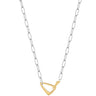 Ania Haie Tough Love Two Tone Arrow Link Chunky Necklace