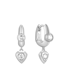 ladies silver hoop earrings