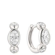 Ania Haie Wanderer Silver Huggie Hoop Earring