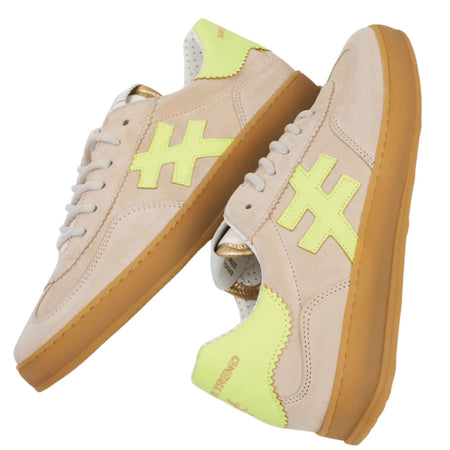 Another Trend Nude & Lime Sneakers