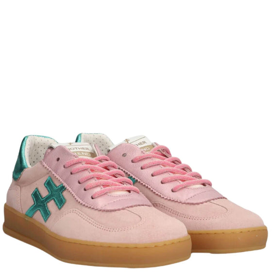 Another Trend Pink & Turquoise Suede Sneakers