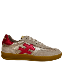 ladies-nude-suede-and-pink-slim-line-sneakers