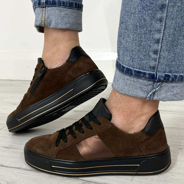 ara-brown-suede-black-inner-zip-sneakers